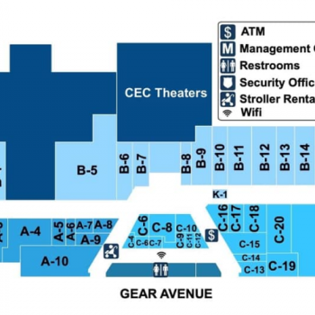 Plan of mall Westland Mall