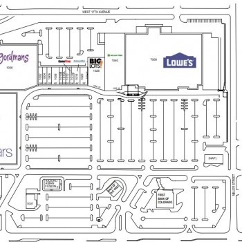 Plan of mall Westland Town Center