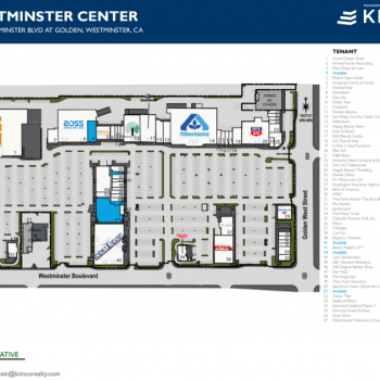Plan of mall Westminster Center