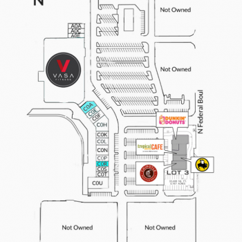 Plan of mall Westminster Plaza Shopping Center