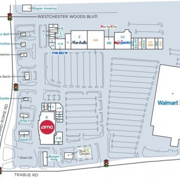 Plan of mall WestPointe Plaza