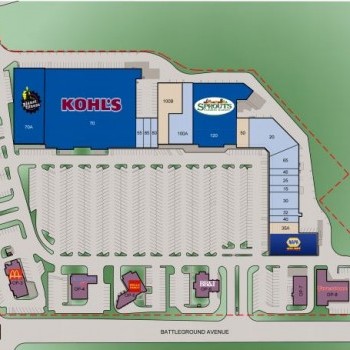 Plan of mall Westridge Square Shopping Center
