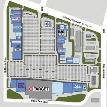 Plan of mall Westside Centre