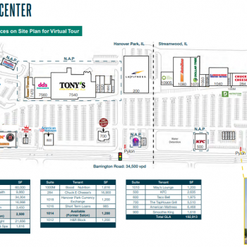 Plan of mall Westview Center
