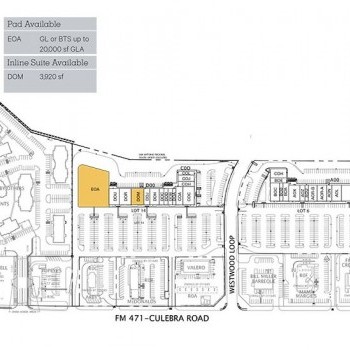 Plan of mall Westwood Center