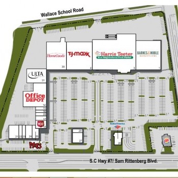 Plan of mall Westwood Plaza