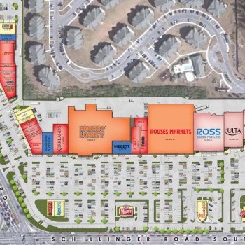 Plan of mall Westwood Plaza
