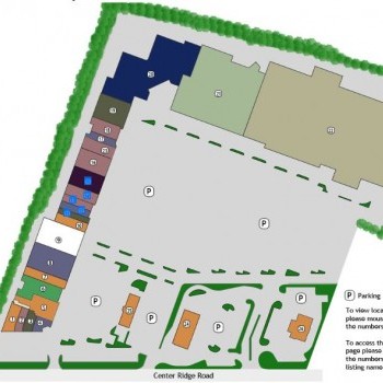 Plan of mall Westwood Town Center