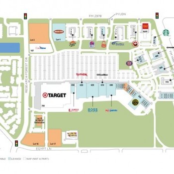 Plan of mall Westwood Village