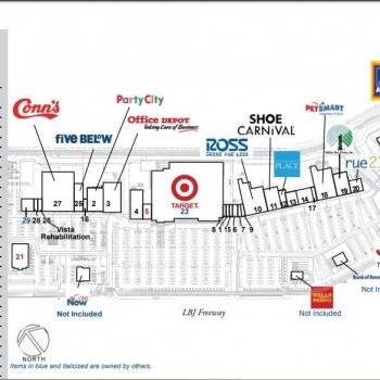 Plan of mall Wheatland Towne Crossing
