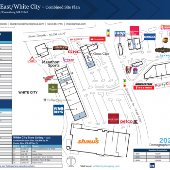Plan of mall White City Shopping  Center