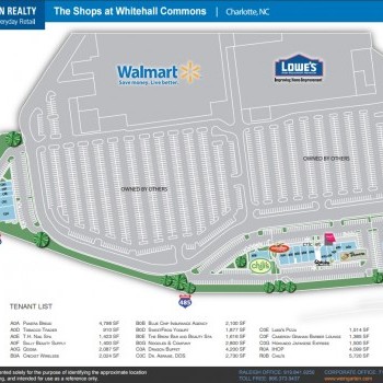 Whitehall Commons - store list, hours, (location: Charlotte, North ...
