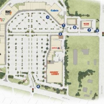 Plan of mall Whiteland Towne Center