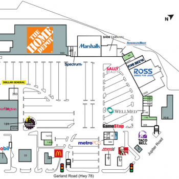 Plan of mall Whiterock Marketplace