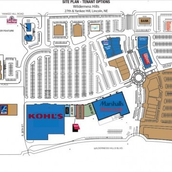 Plan of mall Wilderness Hills Lifestyle Center