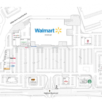 Plan of mall Wilkes-Barre Township Marketplace