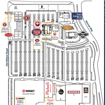 Plan of mall Willow Creek Center