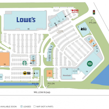 Plan of mall Willow Festival