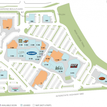 Plan of mall Willows Shopping Center