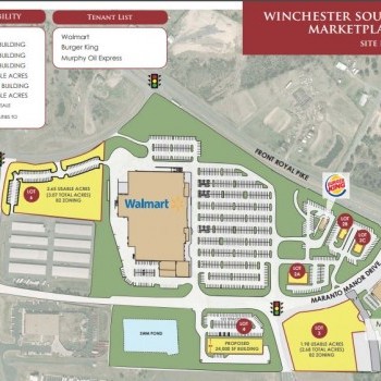 Plan of mall Winchester South Marketplace
