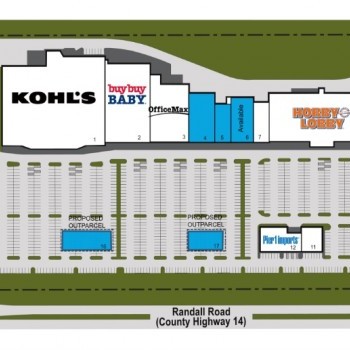 Plan of mall Wind Point Shopping Center