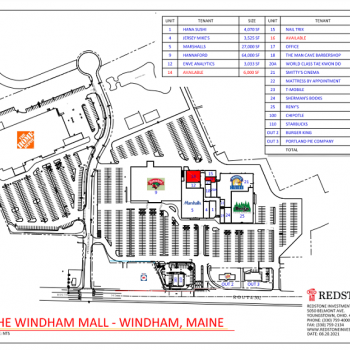 Plan of mall Windham Mall