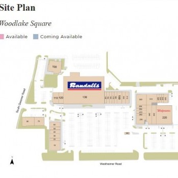 Plan of mall Woodlake Square Shopping Center