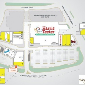 Plan of mall Woodland Park Crossing