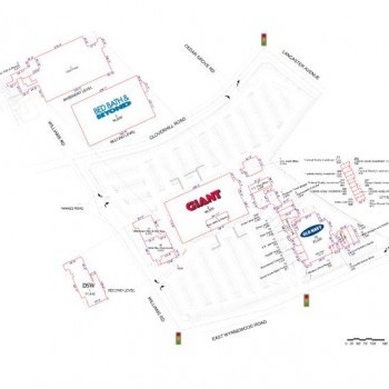 Plan of mall Wynnewood Shopping Center