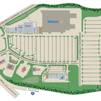 Plan of mall Wytheville Commons