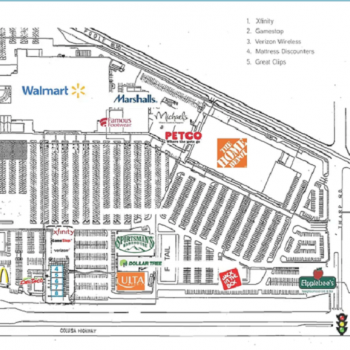Plan of mall Yuba City Marketplace